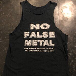 No False Metal Skull Fist Tank